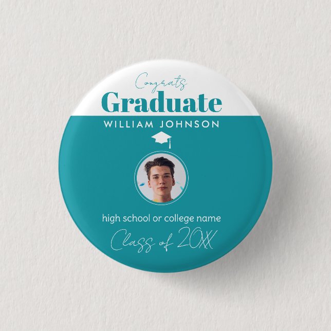 Congrats Graduate Class of 2023 1 Inch Round Button (Front)
