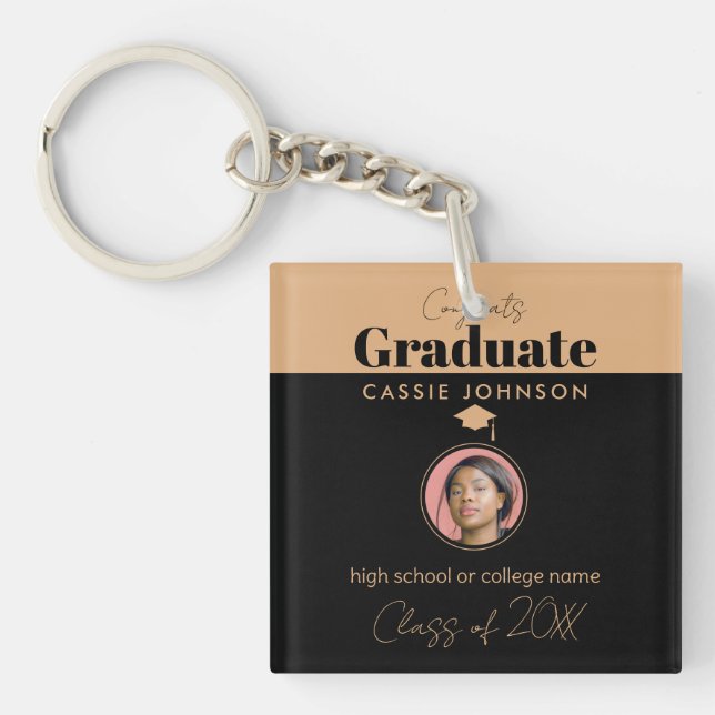 Congrats Graduate Class of 2023 Keychain (Front)