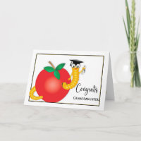 Congrats Graduate Granddaughter Bookworm Diploma