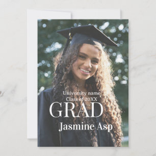 Congrats graduate name university name class 20XX Invitation
