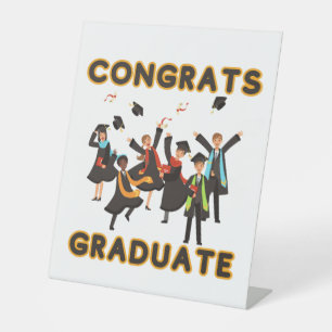 Congrats Graduate Pedestal Sign