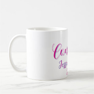 Congrats graduate pink purple name year 20XX date Coffee Mug