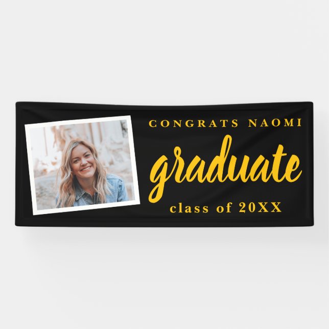 Congrats Graduate School Colors Photo banner (Horizontal)