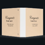 Congrats graduate university name class of 20XX na Binder<br><div class="desc">Design</div>