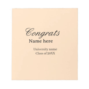 Congrats graduate university name class of 20XX na Notepad