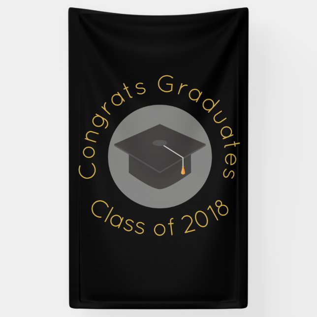 Congrats graduates Class of 20xx Banner (Vertical)