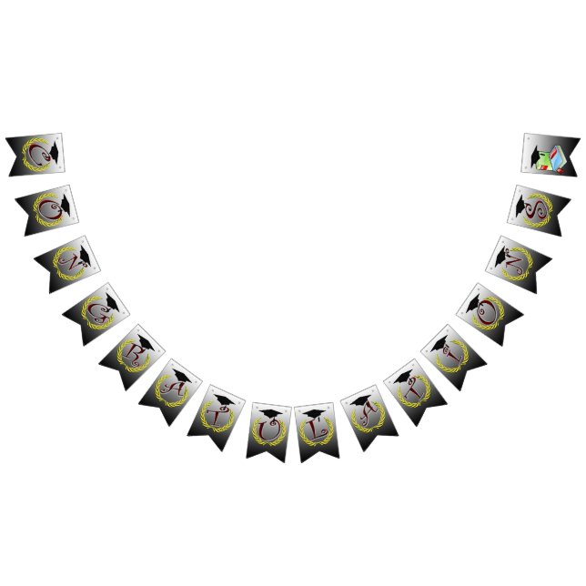 Congrats graduation bunting flags (All)