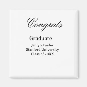 Congrats graduation name university name class of magnet