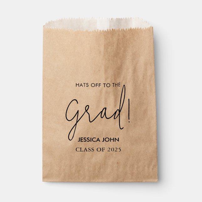 Congrats Graduation party candy favours  Favour Bag (Front)