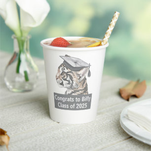 Congrats Graduation Personalized Paper Cups