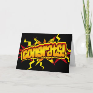 Congrats! Greeting card, change the inside text! Card