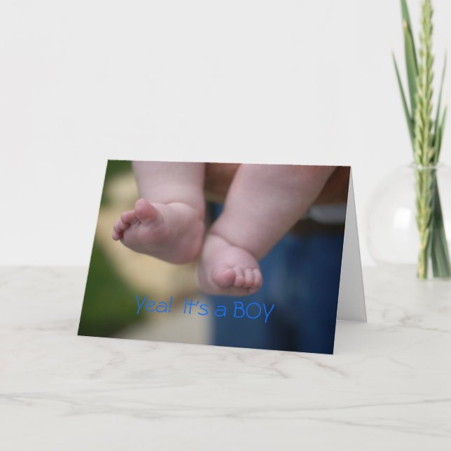 Congrats, it's a BOY Card (Front)