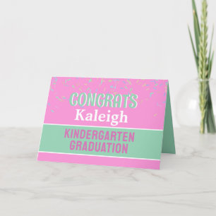 Congrats!! Kindergarten graduation card! Card