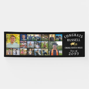 CONGRATS Modernes GRAD 18 - Photo Collage Bannière