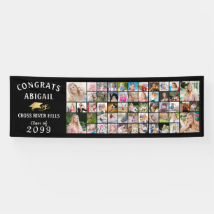 CONGRATS Modernes GRAD 53 Photo Collage Bannière