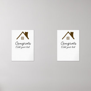 Congrats new home owner real estate inauguration t