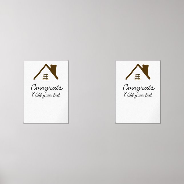 Congrats new home owner real estate inauguration t (Front)