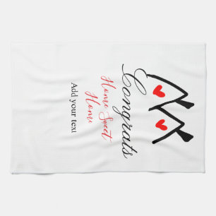 Congrats new home owner real estate inauguration t kitchen towel