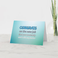 Congrats new job humour