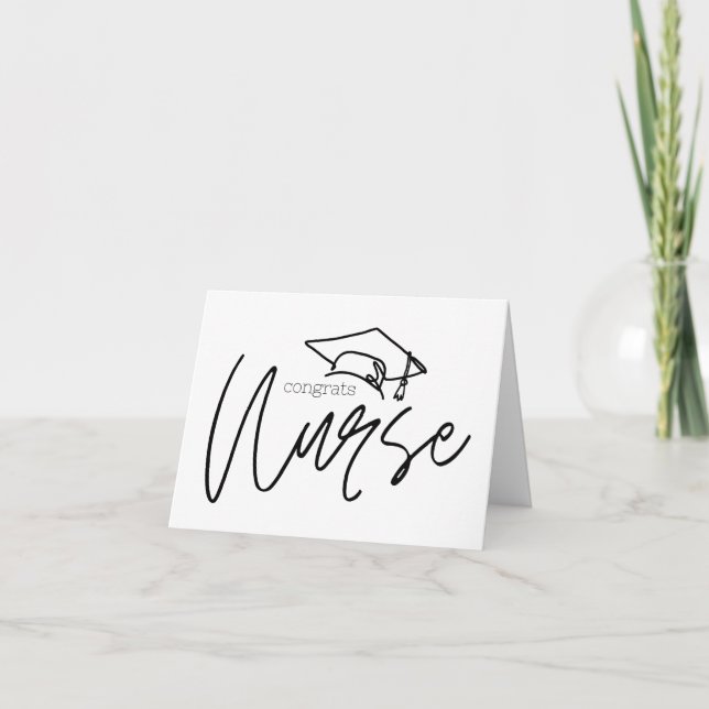 Congrats Nurse! Nurse Graduation Card, Graduation, Card (Front)
