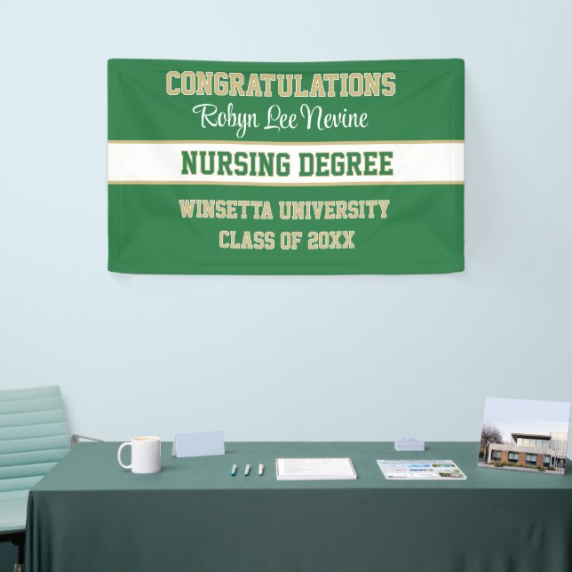 Congrats! Nursing Degree! Graduation Banner (Tradeshow)