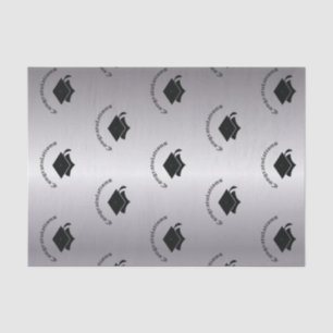 Congrats on Graduation Silver Tissue Paper
