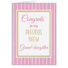 Congrats on New Grand-daughter card