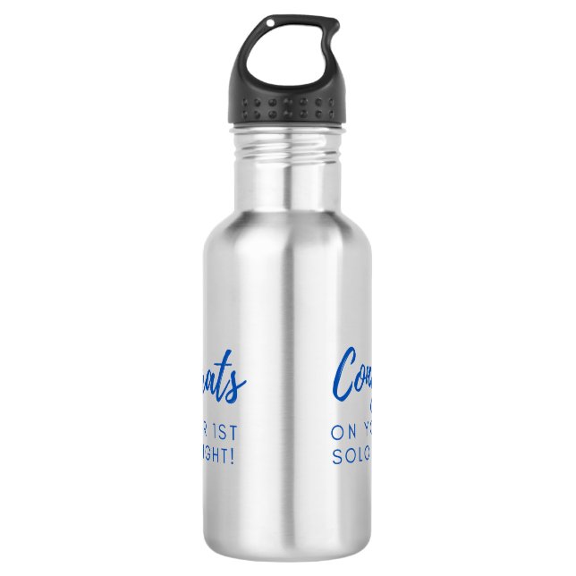 Congrats on your 1st Solo Flight! 532 Ml Water Bottle (Front)