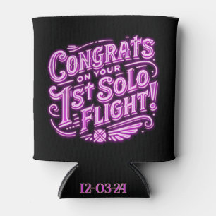 Congrats on your 1st Solo Flight Can Cooler