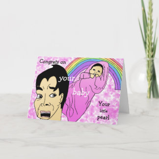 Congrats on your baby girl card