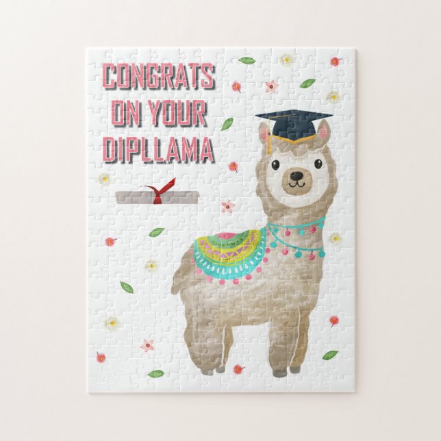 CONGRATS ON YOUR DIPLLAMA! JIGSAW PUZZLE (Vertical)