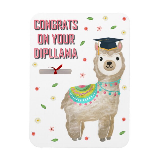 CONGRATS ON YOUR DIPLLAMA! MAGNET (Vertical)