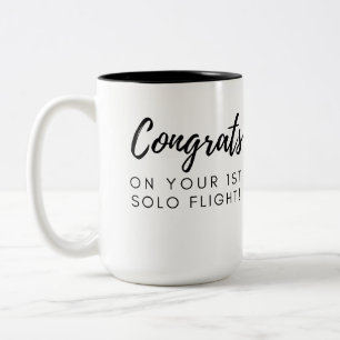 Congrats on your first solo - customizable mug