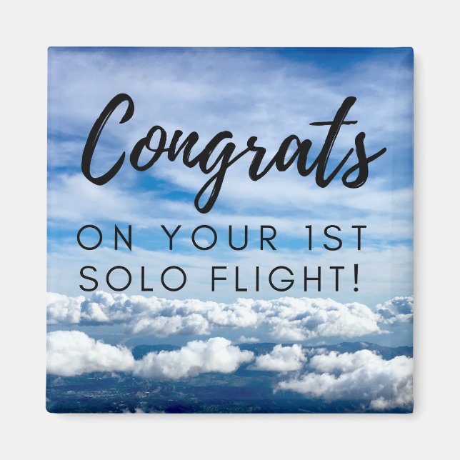 Congrats on your first solo flight magnet (Front)