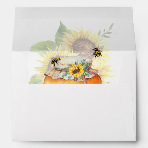 Congrats on your honey bee baby announcement envelope