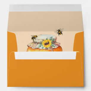 Congrats on your honey bee baby announcement envelope