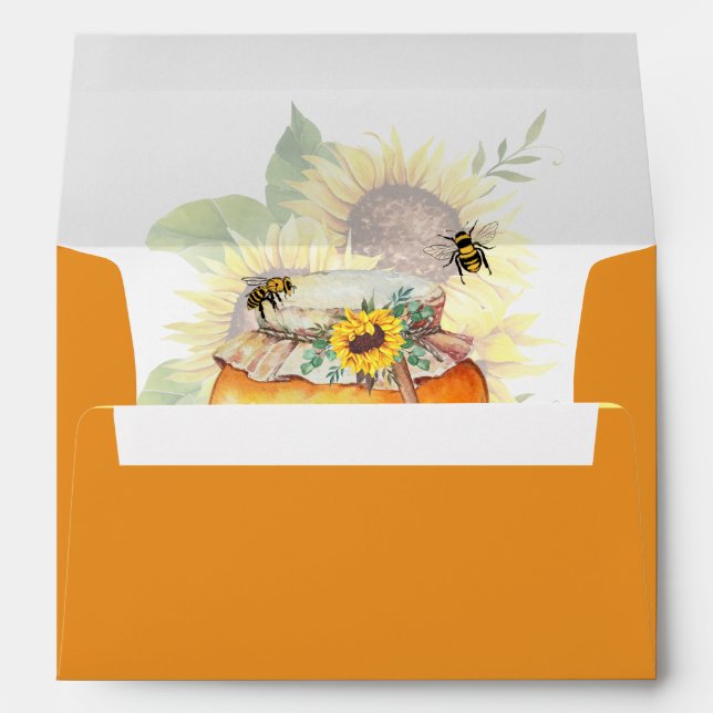 Congrats on your honey bee baby announcement  envelope (Back (Bottom))
