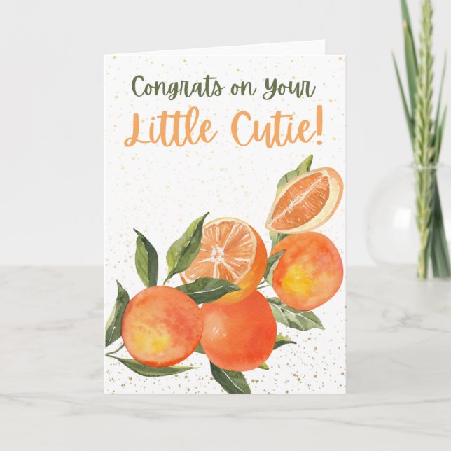 Congrats on your Little Cutie | Baby Card (Front)