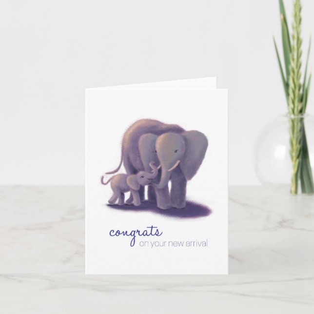 Congrats on your new arrival card (Front)