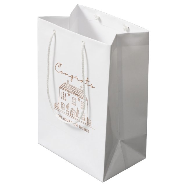 Congrats On Your New Home Gift Bag (Back Angled)