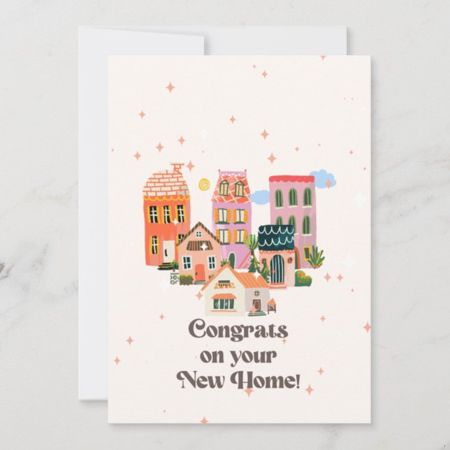 Congrats on your new home, New home, New home Card (Front)