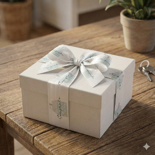 Congrats On Your New Home Ribbon Satin Ribbon