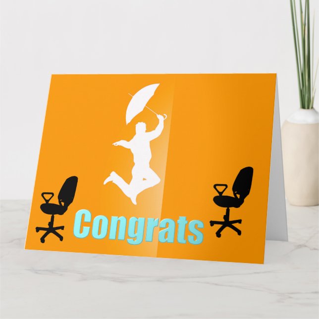 Congrats on your New Job Big Greeting Card (Front)