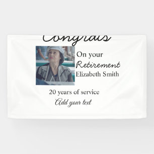 Congrats on your retirement add photo name date mi banner