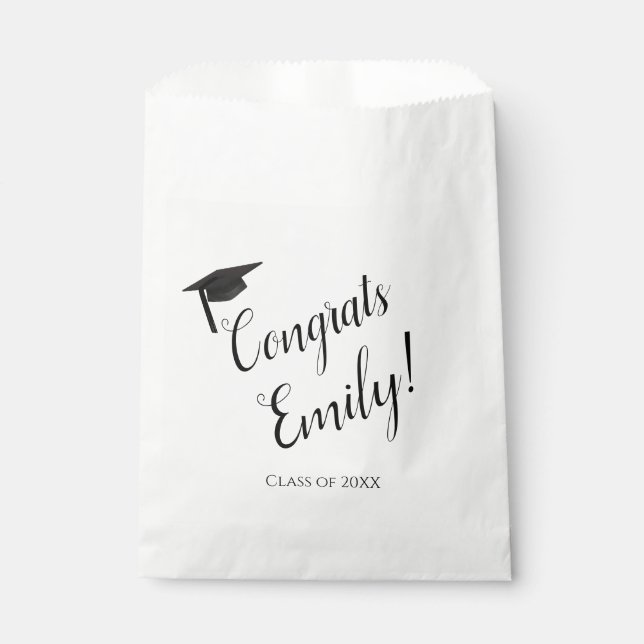 Congrats Personalized Graduation Favour Bags (Front)