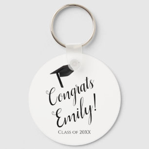 Congrats Personalized Graduation Gift Key Chain