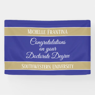 Congrats Ph. D.! Doctorate degree banner