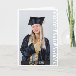 Congrats Photo Celebration graduation Thank You Card
