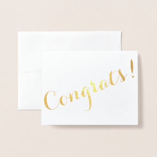 Congrats Script Foil Card