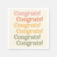 Congrats | Simple Colourful Retro Typography Desig